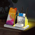 Беспроводное зарядное устройство с часами Time Dock, TM TEG с вашим лого Фото 3